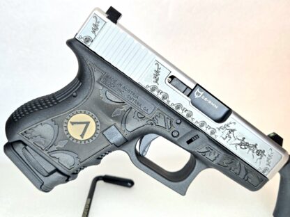 Glock 26 Gen 3 - Custom Spartan Engraved - Image 3